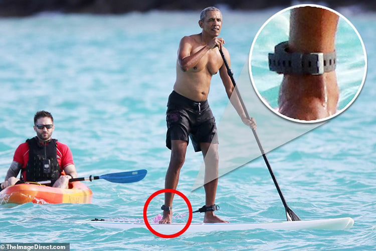 President Obama wears Sharkbanz during Hawaii vacation