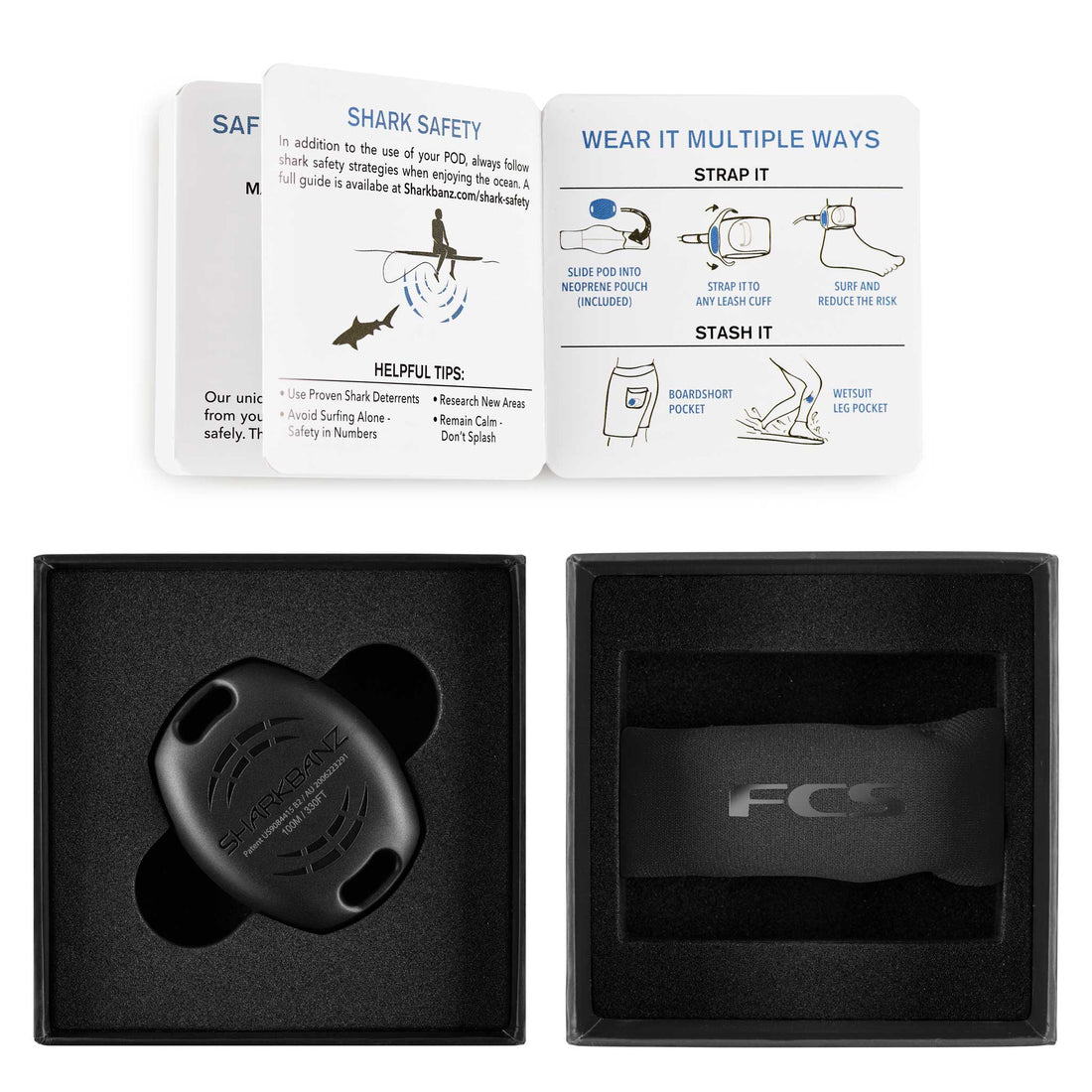 Shark Inert FCS X Sharkbanz POD - Surf Shark Deterrent